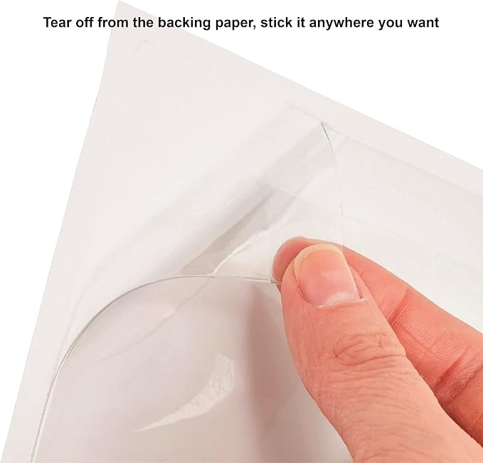 IMAGAME Clear Adhesive 3" x 5" Index Card Pockets, Labels Holders, 50 Pack | - Image 5