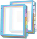 16Pcs/2 Set 8 Tab Dividers, for 3 Ring Binder, Letter Size by XUCHUN