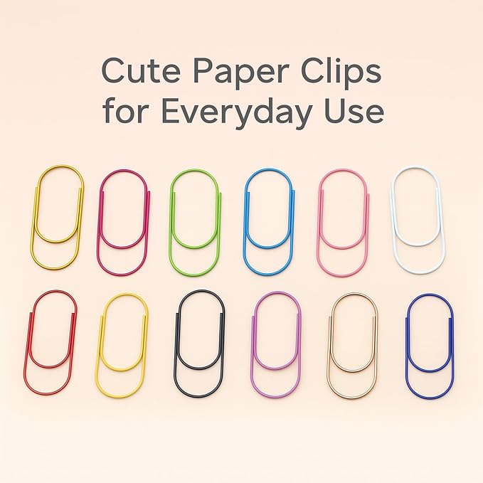 50 Pcs Jumbo Planner Paper Clips 2 inch – Cute Fun Paper Clips, Gifts - Image 5
