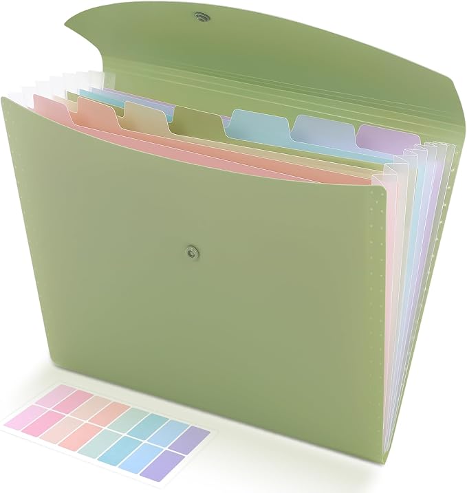 SKYDUE Cute Accordion File Organizer, Expanding File Folder by SKYDUE