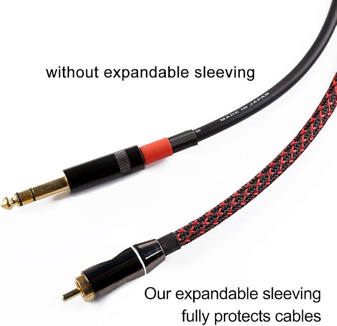 100ft - 1 inch PET Expandable Braided Sleeving – BlackRed – Alex Tech Braided - Image 2