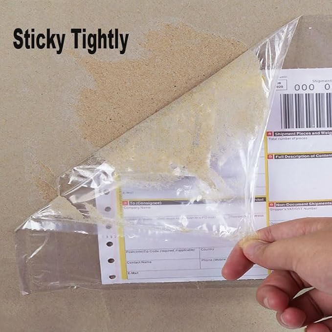100 Pcs-4.5x5.5In Shipping Envelopes, Packing List Mailing Envelopes Clear - Image 5