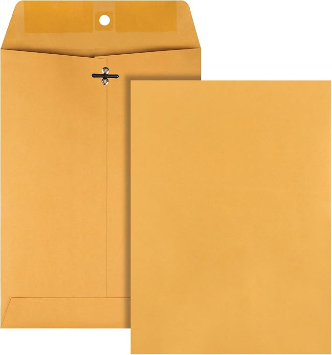 Quality Park 7 x 10 Clasp Envelopes, Clasp and Gummed Closures by Quality+Park