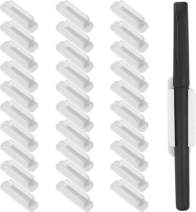PATIKIL Pen Holder for Desk, 30 Pack Adhesive Pencil Holders Silicone Pencil by PATIKIL