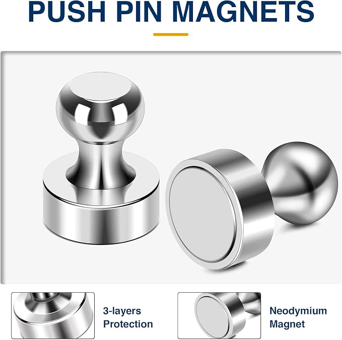 MIKEDE Strong Magnets for Whiteboard, Neodymium Fridge Magnets for White Board - Image 2