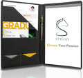 STYLIO Padfolio Portfolio Organizer Binder | Interview Resume Folder, Legal by Stylio