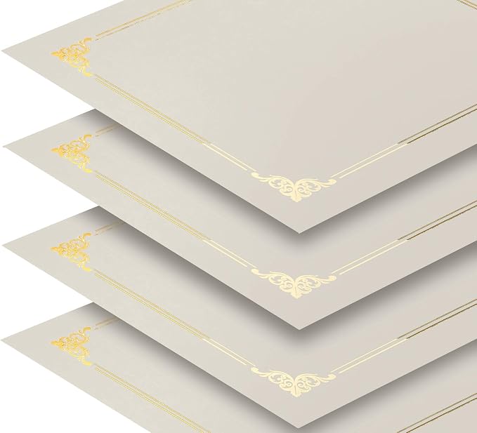 25 Pack Ivory Certificate Holders, Diploma Holders, Document Covers - Image 4