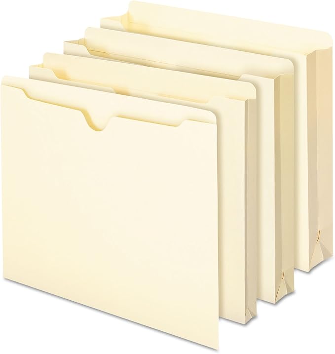 Smead File Jacket, Reinforced Straight-Cut Tab, Flat-No Expansion, Letter Size - Image 5