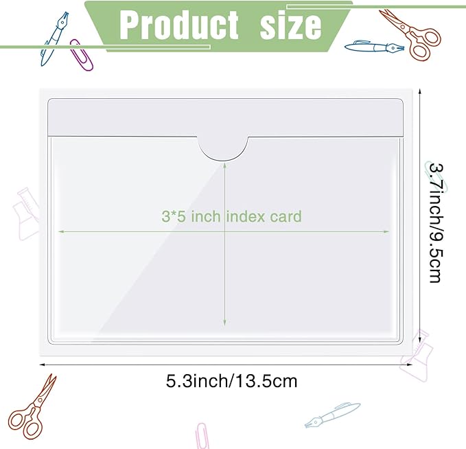 Chinco 30 Pcs Self Adhesive Pockets, Bin Labels - Image 3