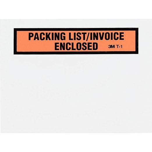 3M Top Print Packing List Envelope PLE-T1, 4-1/2 in x 5-1/2 in, 100 per carton - Image 3
