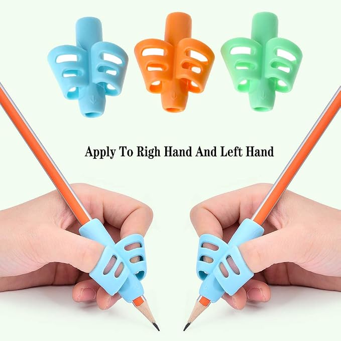 JuneLsy Pencil Grips for Kids Handwriting Pencil gripper Pencil Holder Posture - Image 2