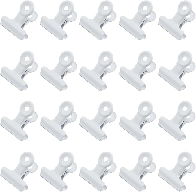 Xiaoyztan 20 Pcs Small Binder Clips, 20 mm Bulldog Paper Clips Binder Bull Clip by Welcometoxiaoyztan