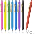 Piochoo Pens Ballpoint, 8 Pack Retractable Black Ink Pens, 0.7mm Medium Point by Piochoo