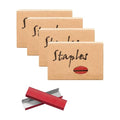 Red 26/6 Standard Staple Set 12mm Width 1000/Box 4 Boxes/Pack 4000 Count Staples by MEIYITIAN