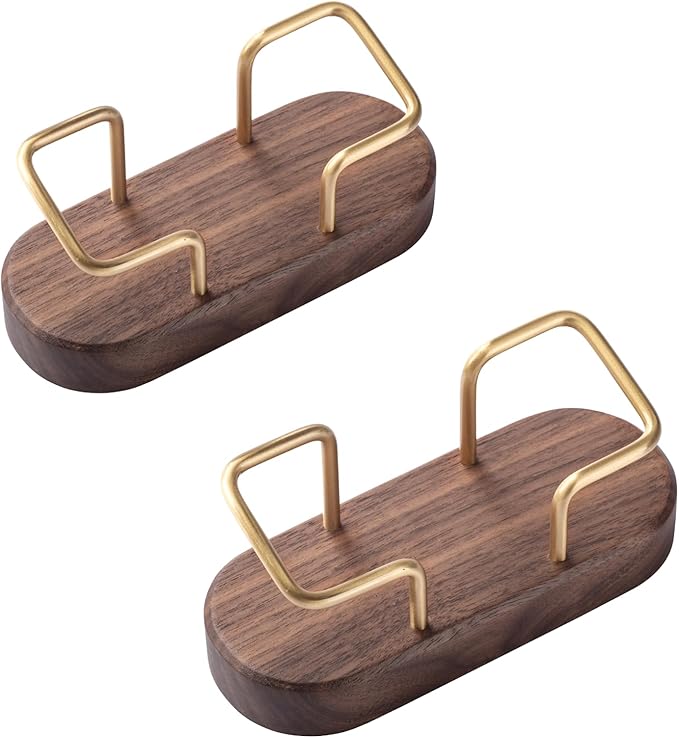 muso wood Business Card Holder for Desk, Wooden Creative Business Card Display by Musowood