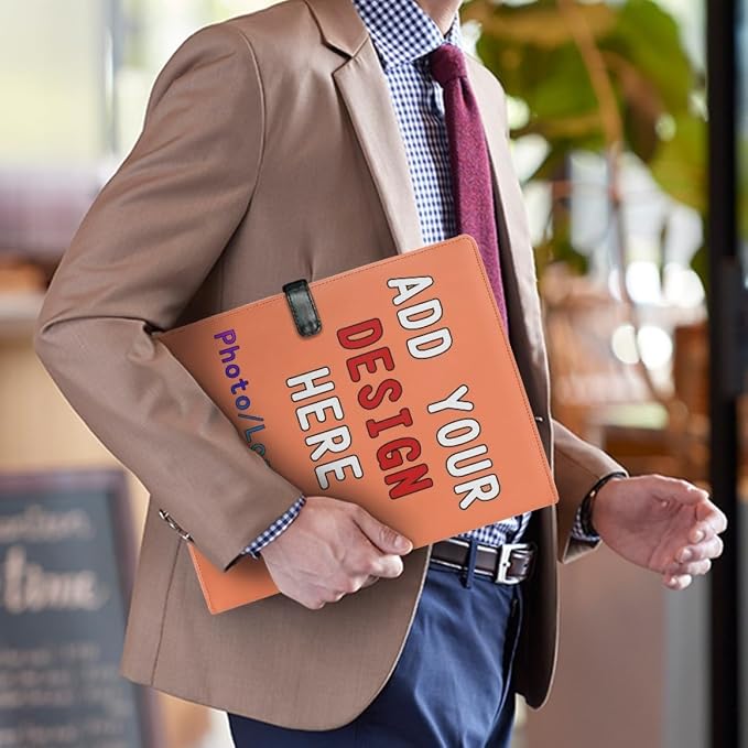Personalized Padfolio Clipboard Folder Add Your Own Logo Text Text, Custom - Image 3