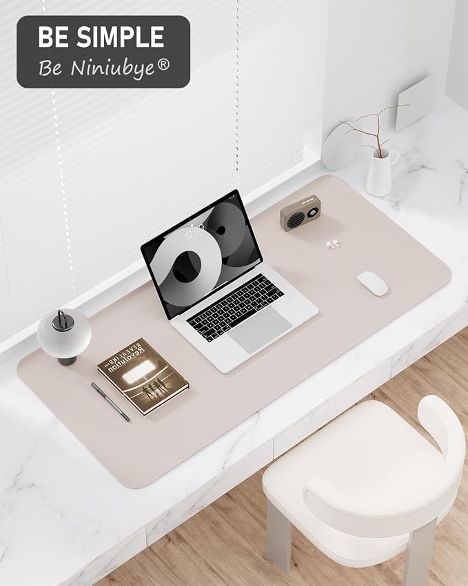 Desk Pad, 35.5" x 17" PU Leather Non-Slip Desk Mat Large Mouse Pad - Image 7