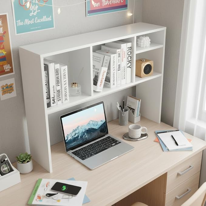 Tangkula Desktop Bookshelf, Countertop Storage Hutch - Image 4