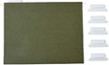 Staples Recycled Reinforced Hanging File Folders, Letter Size, Standard Green by Staples