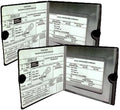 ESSENTIAL Car Auto Insurance Registration BLACK Document Wallet Holders 2 Pack by Parkez
