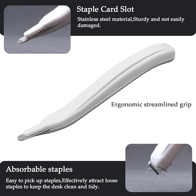 Magnetic Staple Remover, Ergonomic Design Staple Puller Remover Tool, Easy - Image 3