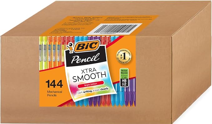 BIC Extra Smooth #2 Mechanical Pencils Bright Edition, 0.7 mm Medium Point by BIC