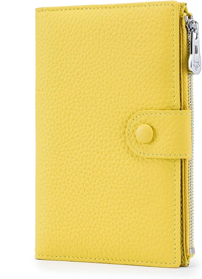 Genuine Leather RFID Blocking Passport Holder Wallet by Unknown
