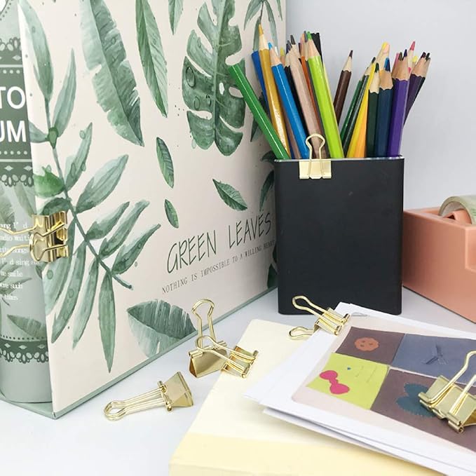 Gold Binder Paper Clips - Image 5