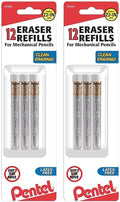Pentel 399683 Refill Erasers White by PentelofAmerica