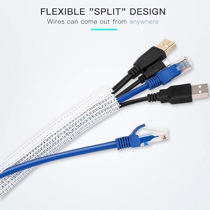 AGPTEK Cable Sleeve, 6.6ft - Image 7