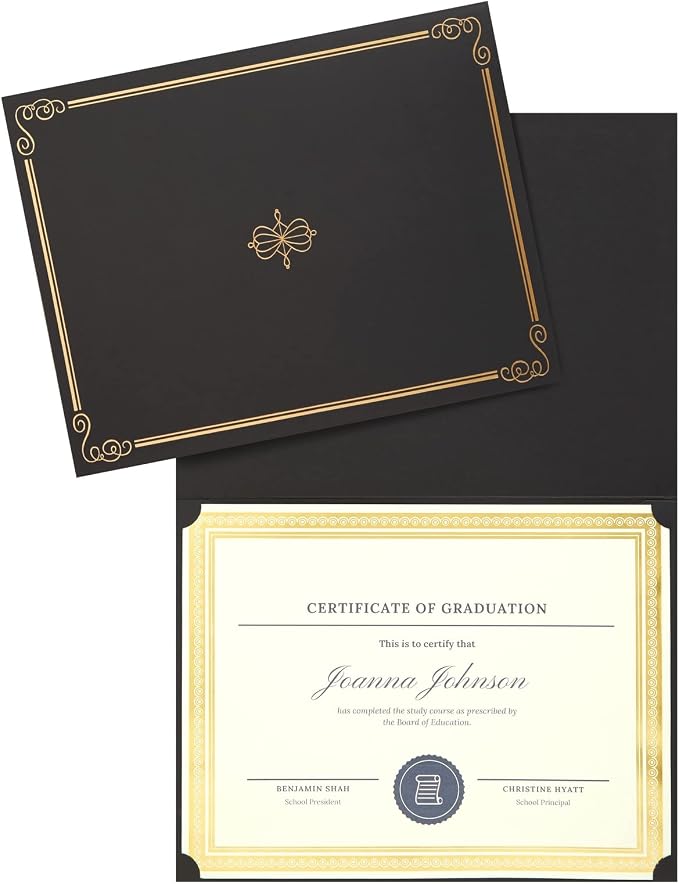 24-Pack Black Certificate Holders - Image 5