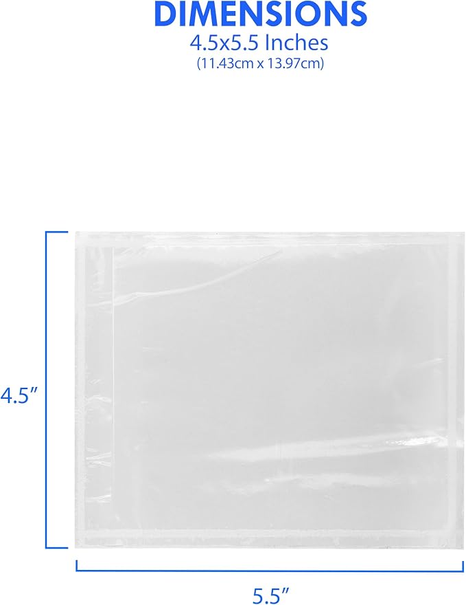 2000 Count 4.5" x 5.5" Shipping Label Envelopes, Top Loading - Image 3