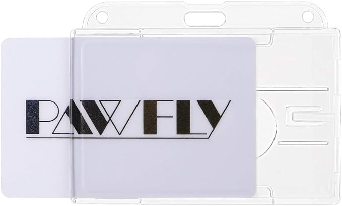 Pawfly 10 Pack Horizontal 2-Card Badge Holder by Pawfly