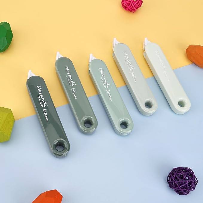 5-Piece Correction Tapes, Aesthetic Cute White Pull Out Tape, Quick Dry - Image 5