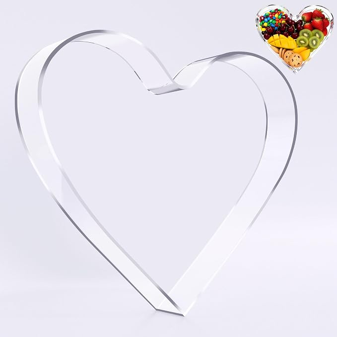 Ledido 10’’ Acrylic Letter Charcuterie Board Box, Reusable Fillable Serving Tray by Ledido