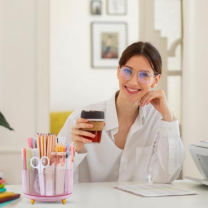 SKYDUE Rotating Pencil Pen Holder, Pen Organizer - Image 7