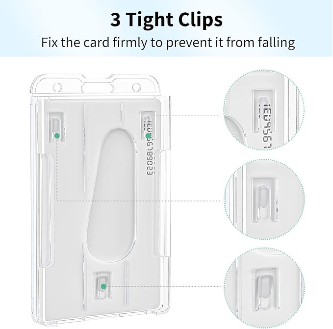 Pawfly 50 Pack Vertical 2-Card Badge Holder - Image 7