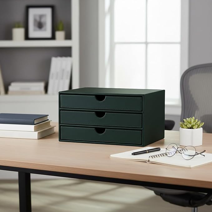 UnionBasic Document Organizer, 3-Drawer File Cabinet Document Storage Box - Image 5