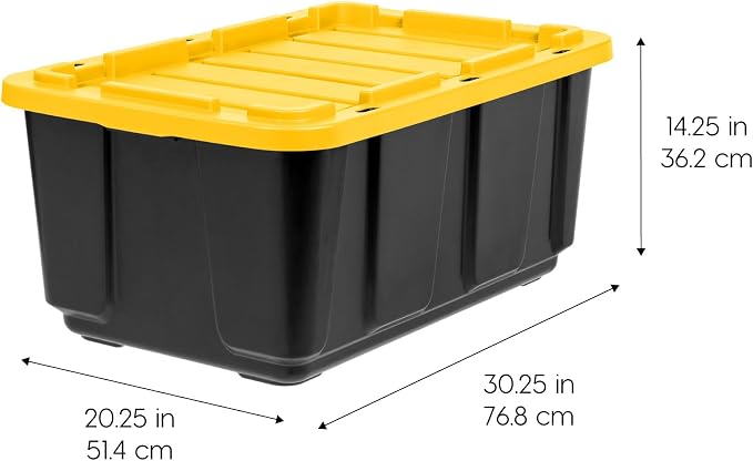IRIS USA 8-Pack 27 Gallon Storage Bins - Image 2