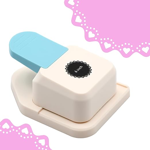 Paper Corner Punch Circular Hollow Heart Pattern, Large Craft Corner Punch by XHKDSYMC