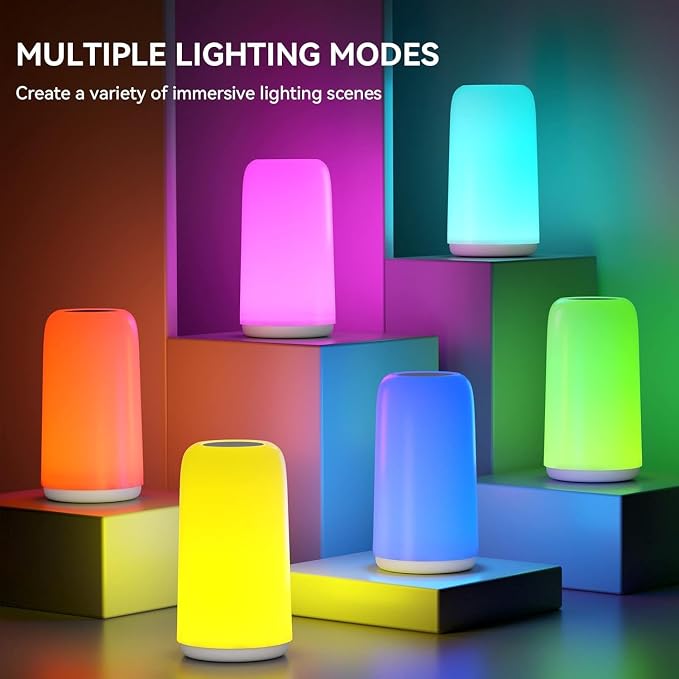 Touch Bedside Table LED Lamp, Birthday Gifts - Image 5