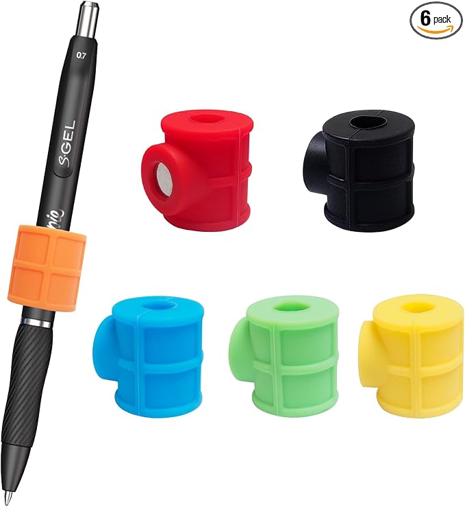 6 Pack Multicolor Strong Magnetic Pen Pencil Holder by pasezenn