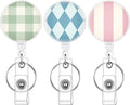 BESARME 3 Pack Badge Reels Retractable Badge Clip by BESARME