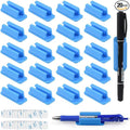 20 Pack Silicone Pencil Holders, Adhesive Pen And Marker Holders, Wall by CDIVEFTN