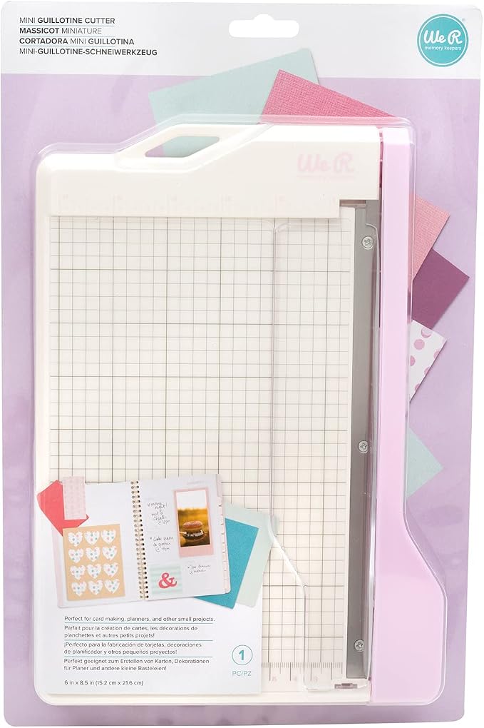 We R Memory Keepers Mini Guillotine Paper Cutter-Lilac - Image 2