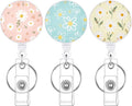 BESARME 3 Pack Retractable Badge Reels by BESARME