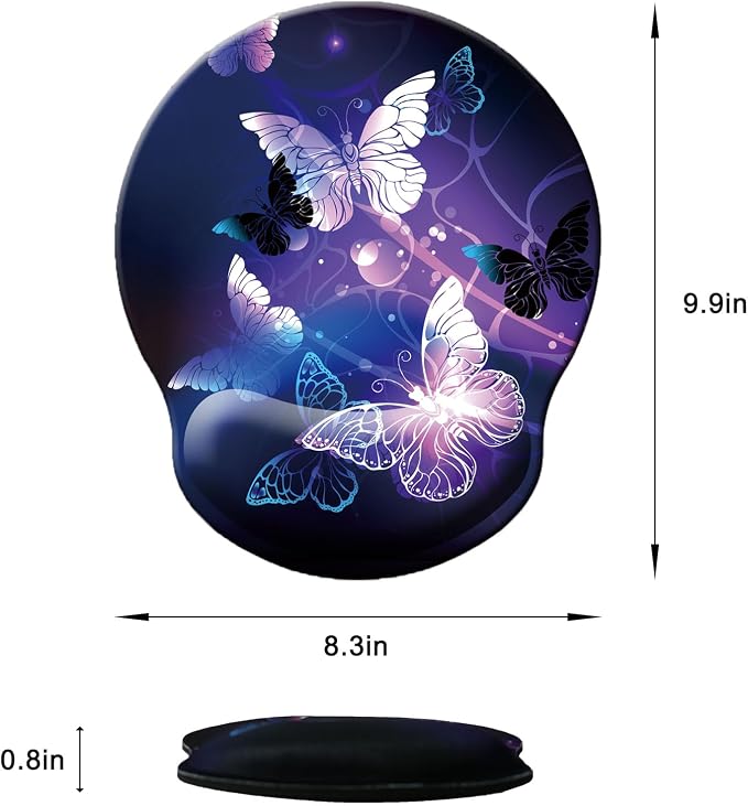 Mouse Pad with Wrist Support, Ergonomic Mouse Pad with Memory Foam Wrist Rest - Image 6