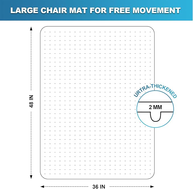 Thickened Chair Mat for Carpet - Image 8