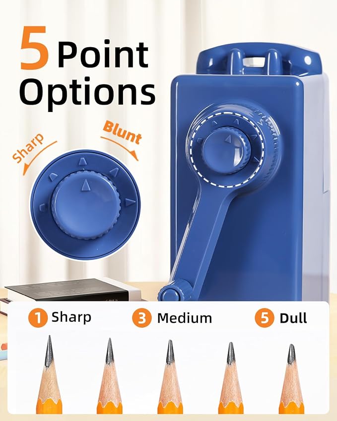 ZMOL Manual Hand Crank Pencil Sharpener - Image 3