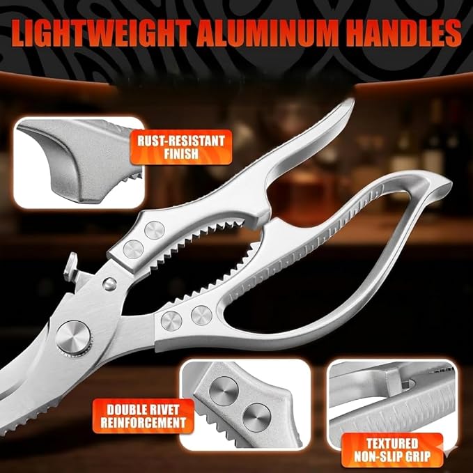 Premium Stainless Steel Poultry Shears – Heavy Duty Kitchen Shears - Image 5